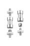 Camera mounting screws, 1/4 to 3/8 tripod screw adapter, 1/4 screw, 3/8 - 20 thread converter adapter, monopod hot shoe mount adapter, ball head... - 6