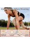 Volleyball knee pads, a pair of beige elastic knee pads, 28 x 12 cm, non-slip, breathable and elastic, suitable for fitness and yoga. - 3