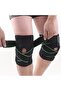 Knee Support Brace Bandage with Elastic Spring Stables for Sports & Daily Training, Green, One Size - 6