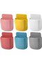 Phone Holder 6-Piece Set Remote Control Holder Wall-Mounted Storage Box Wall Rack Mobile Phone Wall Holder ABS Self-Adhesive 2.5x8x11.5cm