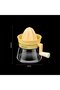 Yellow 500 ml 13x16.5 cm Manual Handheld Citrus Juicer - 2