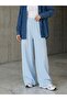 Wide Leg Pants-Blue - 2