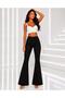 Black New Season High Waist Stretchy Spanish Leg Women's Jeans - 2