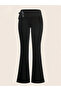 Black Solid Flared Pants - 4