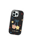 iPhone 14 Pro Max Compatible Case Camera Protector Black Silicone Couple Phone Case with Bear Pattern - 3
