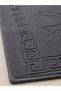 Foot Towel 50X70 cm Welsoft Soft Textured Footprint Patterned High Water Absorbent Quick Drying Bath Mat Anthracite - 3