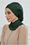 عمامة جاهزة من القطن الممشط مع كشكشة جانبية، HT-73