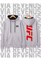 Venom Mma Kickboxing Front and Back Printed Unisex Zipper Hooded Sweatshirt Cardigan