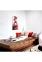 30x40 cm 3 Panel Gallery Wrapped Canvas | Red Poppy Abstract Floral Wall Art | Modern Wall Decor - 5