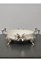 Special Laser-Cut Luxury Oven Bowl with Figures and Silver Details
