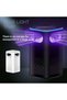 USB Rechargeable Mosquito Killing Lamp Indoor Electric Mosquito Trap with 360° UV LED Light Silent Operation Chemical-Free Insect Killer Portable Fly Bug Catcher for Bedroom Living Room O - 2