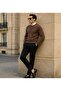 Men's Winter Casual Crew Neck Coffee Sweater - 2