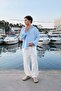 Elastic Waist Linen Trousers - 6