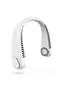 Bladeless Neck Fan: Cool White, 350g Lightweight, 360° Airflow - Low Noise, 1200 mAh Rechargeable Battery, Skin-Friendly Silicone Personal Fan for Outdoor Travel, Sports, Indoor Cooking, Home Use