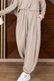 Women's Modal Fabric Comfortable Fit Elastic Waist Double Hijab Shalwar Set 1220 Stone - Premium Series - 6