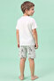 Naruto Print Shorts Pyjama Set - 3