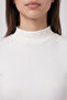 Ribbed Top with Mock Neck and Long Sleeves - 5