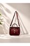 Leather Look Crossbody and Shoulder Bag with Lock Detail - 2