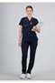 Lyna-Navy Blue Nurse Doctor Uniform Scrubs Set