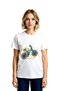 Women's Graphic Printed Bicycle Motif Short Sleeve T-Shirt Street Culture Patterned Relaxed Fit Casual Stylish