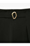 Accessory Belt Detailed Wide Leg Palazzo Trousers with Pockets - 7
