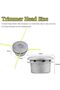 2-piece aluminum 8-line mower head, universal head for garden mowers. - 2