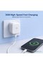35W Dual Port Wall Charger with USB-C and USB-A Ports, Fast Charging Power Adapter with Complete Protection, UK 3-Pin Plug for Smartphones, Tablets, and Power Banks - White - 4