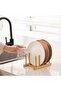 Two-piece pine drying rack/storage rack in wood color - 3