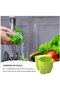 Two-piece sink sponge rack with drainer, green - 3