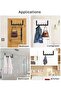 Black 6-hook door hook - 3