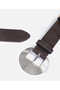 100% Leather Belt with Metal Buckle - 3