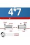 10 M4x7mm 304 stainless connector screws + nuts. - 5