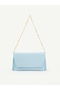 Women's Hand and Shoulder Bag with Side Magnet Detail and Chain Strap – Stylish Portfolio Clutch
