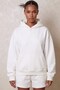 Unisex Oversize Sweatshirt Hoodie Big Fan Printed White – Hooded, Kangaroo Pocket - 3