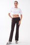 Women's Elastic Waist Detailed Spanish Flare Leggings 265179 -