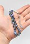 Thermal Quartz Stone 33 Prayer Beads with Metal Tassel 8mm Sphere Cut 902826 - 3