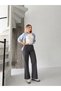 Smoked Linen High Waist Full Fit Loose Pants