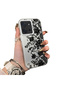 Poco C85 4g Compatible Elegant Black Lace Flower Pattern Case, High Quality Matte Phone Case - 2