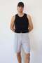 Men's Adjustable Waist Double Pocket Shorts Gray - 26Y 2289 - 2