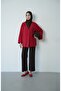 Women's Hijab Jacket with Front Buttons and Double Pocket Detail - 6