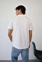 Men's Short Sleeve Buttoned Textured Shirt White - 26Y 4037 - 4