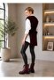 Women's V-Neck Sweater with Belted Waist - 4