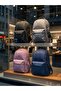 Multi-Compartment Backpack Daily School Laptop Bag Unisex with Ergonomic Shoulder Strap