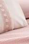 Single Kopanaki Lace & Tassel Pique Set 3 Pieces - 100% Cotton - 160X230 cm - Salmon - 2