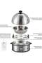 7 Egg Electric Egg Boiler 360W Stainless Steel Automatic Shut-Off Egg Cooker with Measuring Cup, Compact Design, Fast Boiling, Easy Cleaning, Perfect for Home Kitchen and Office Use - 5