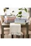 Woven Basics Collection 100% Cotton Knit Table Runner, 15x72, French Blue - 6