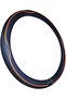 Microfiber Leather Car Medium Steering Wheel Cover (14.5''-15'',Black Dark Blue) - 2