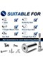 Universal Socket Set (7-19mm)， Multi-Function Universal Socket Tool with Drill Adapter Unscrew Any B - 2