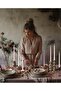Pink Spiral Taper Dinner Candles Conical Stick Candles Wax Unscented Dinner Candle Dripless for Home - 6
