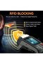 محفظة رجالية نحيفة مزودة بتقنية حجب RFID، محفظة ثنائية الطي للرجال، تصميم بسيط من الجلد الطبيعي وألياف الكربون - 3